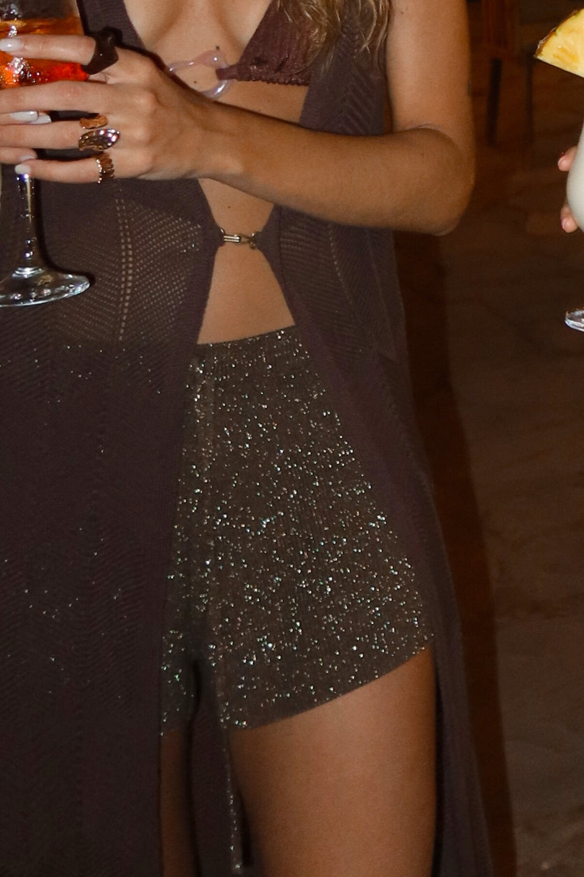 Short Bari SS26 - Espresso