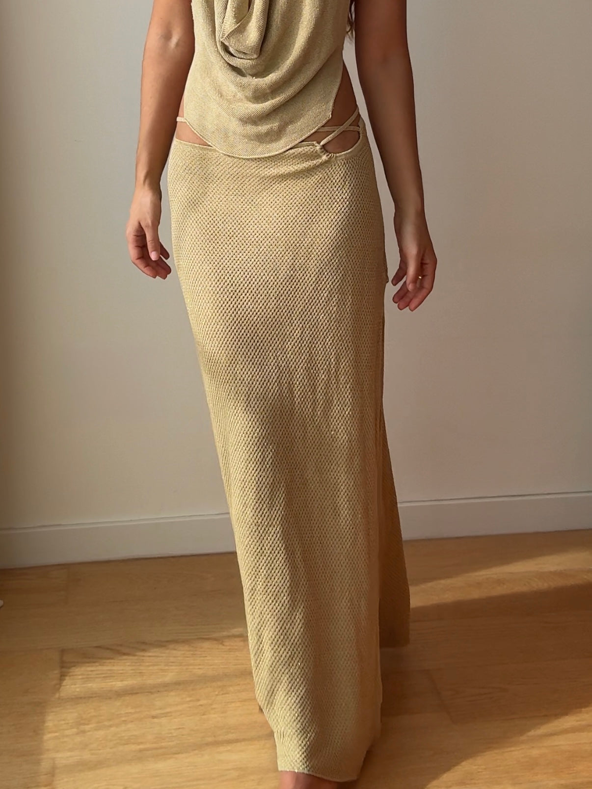 Falda Sicilia SS26 - Gold