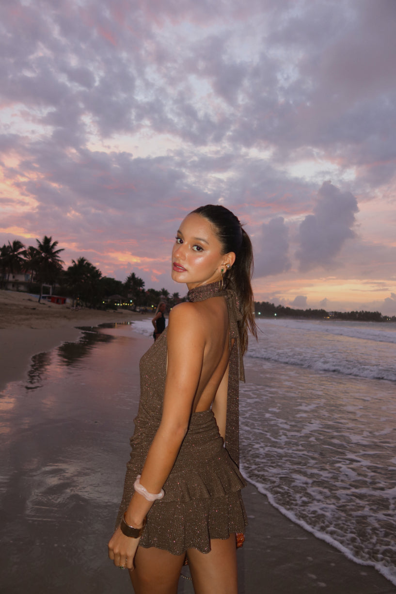 Vestido Kos SS26 - Espresso