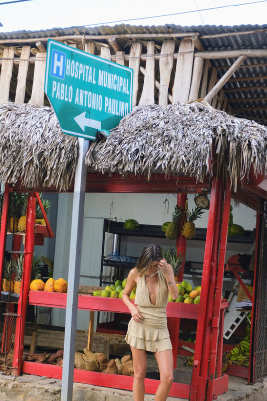 Vestido Kos SS26 - Gold