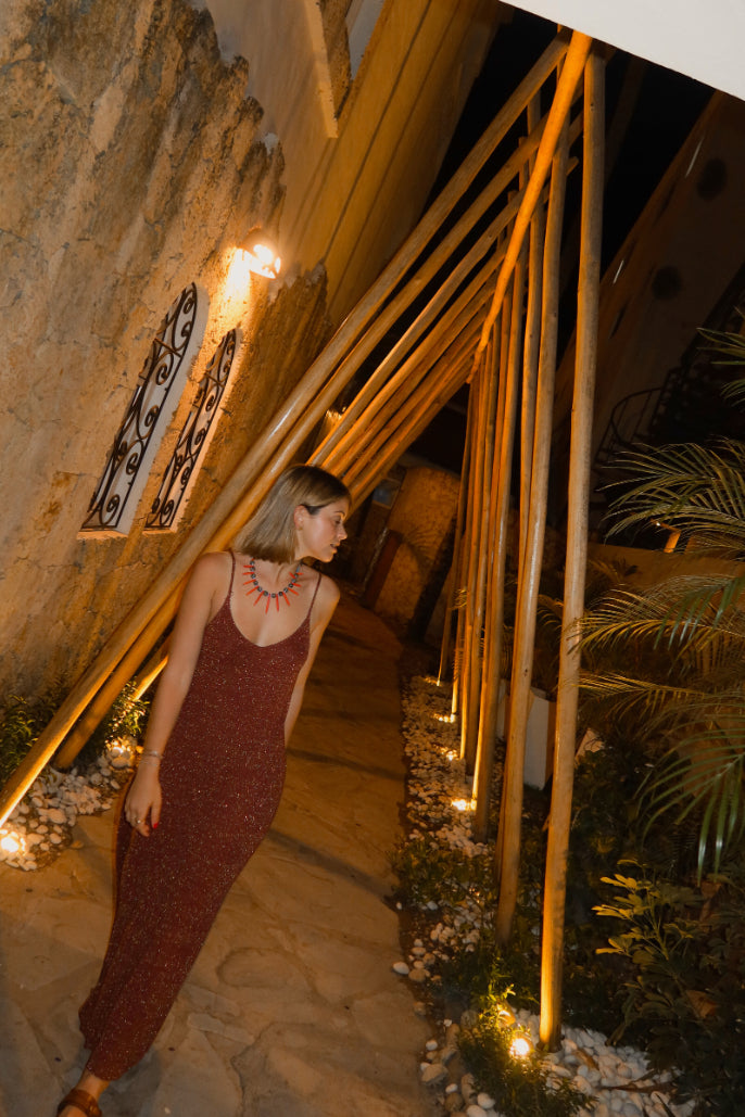 Vestido Zurich SS26 - Tinto